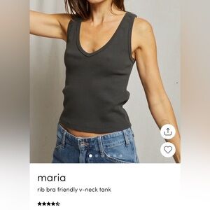 Perfect White Tee Maria tank vintage black